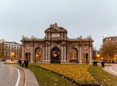 alcala gate christmas time madrid
