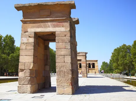 ancient egyptian temple debod madrid spain