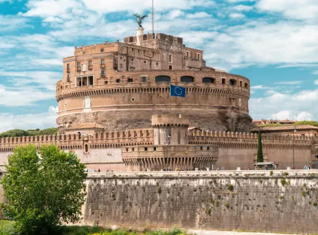 castle holy angel ancient centre rome italy