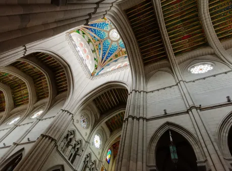 ceiling interior almudena cathedral