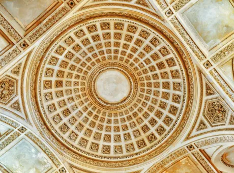 ceiling interior french mausoleum great people france pantheon paris