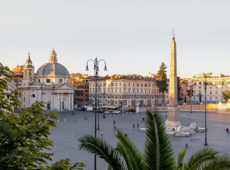 cityscape piazza del popolo rome