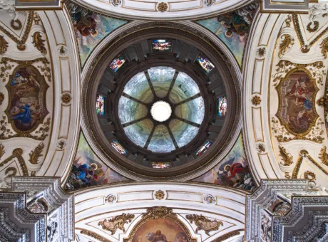 cupola ceiling church la chiesa del gesu casa professa palermo 1