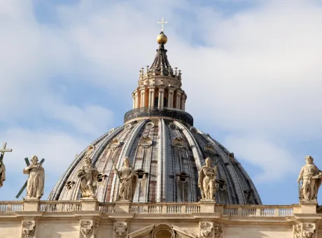 dome famous st peter s basilica vatican city