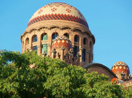 dome hospital de sant pau barcelona spain english it is called as hospital holy cross saint paul it used be hospital now it is museum