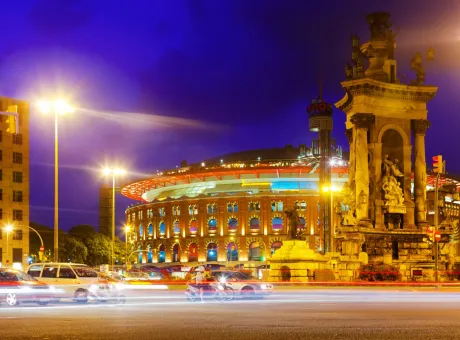 evening view plaza de espana