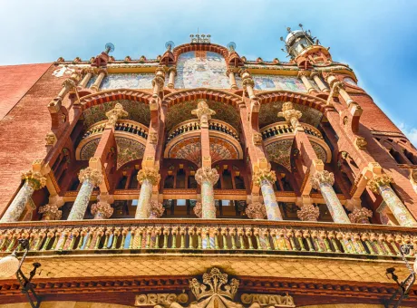 exterior palau de la musica catalana barcelona catalonia spain