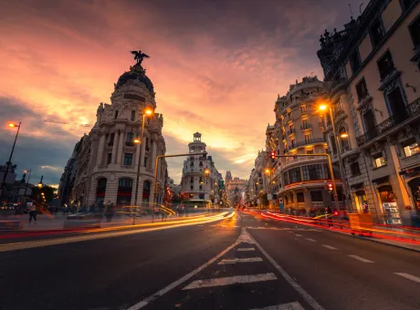 gran via main street madrid spain 2