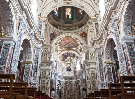 interior church la chiesa del gesu casa professa palermo sicily