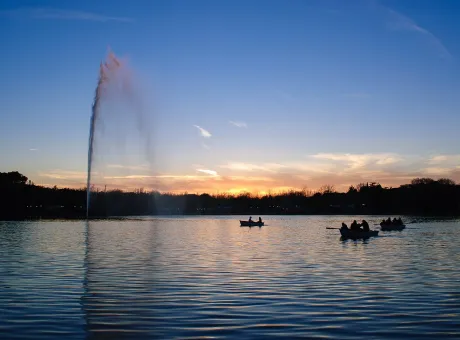 Lago Casa de Campo a Madrid