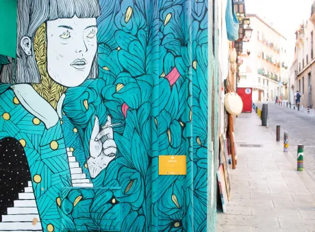 Quartiere Lavapies a Madrid