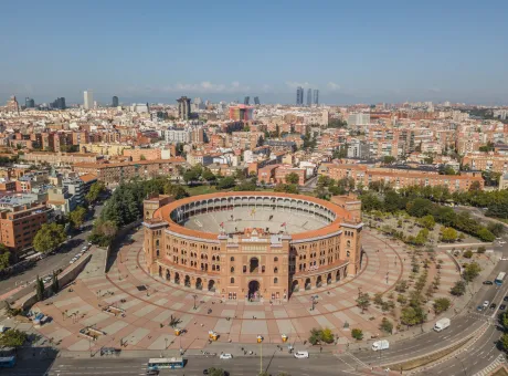 madrid spain october 2018 aerial view plaza de toros madrid 1