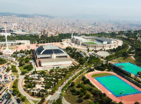 olimpic area montjuic barcelona spain