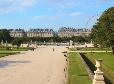 paris france august 26 2019 jardin des tuileries tuileries garden paris france