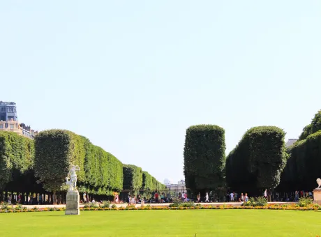 paris france august 26 2019 view famous luxembourg gardens jardin du luxembourg paris summer