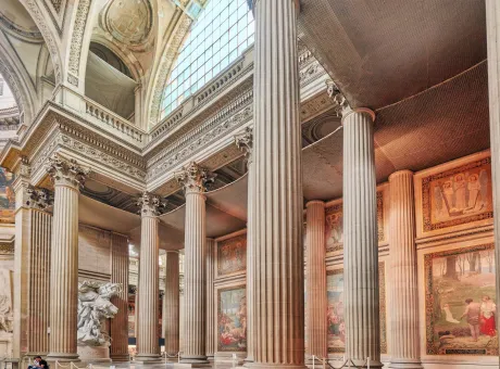 paris france july 05 2016 french mausoleum great people france pantheon paris