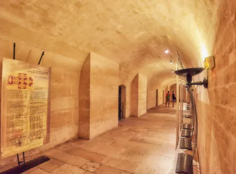 paris france july 05 2016 inside crypts underground french mausoleum great people france pantheon paris