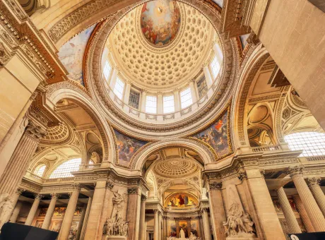 paris france july 05 2016 inside interior french mausoleum great people france pantheon paris 1