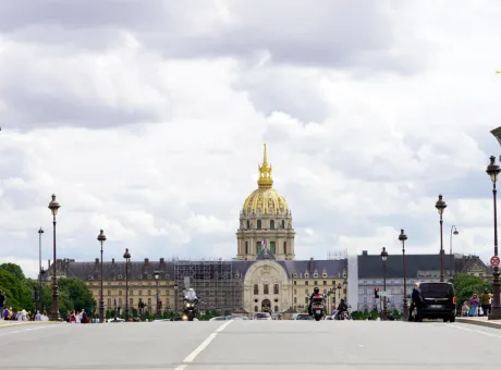 paris france june 6 2022 hotel national des invalides view from pont alexandre iii bridge