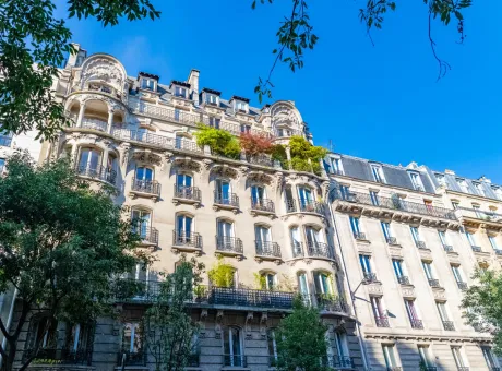 paris typical building marais center french capital