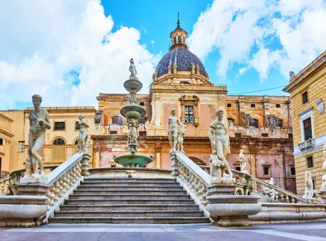 praetorian fountain by francesco camilliani fountain shame 1574 palermo sicily italy 1