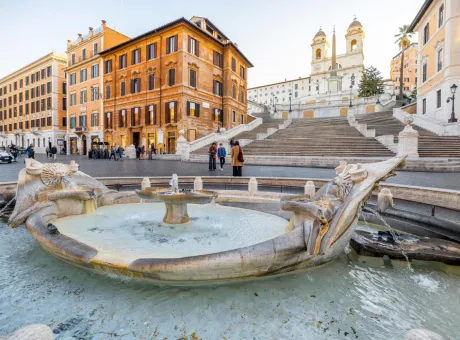rome cityscape with famous spanish steps 1