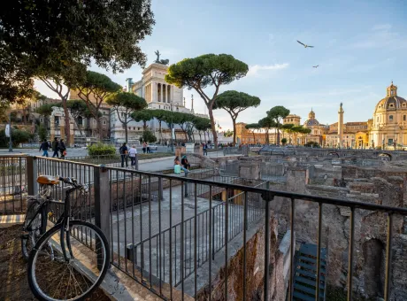ruins roman forum rome sunset 2