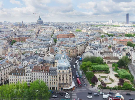 view quartier latin paris city from france
