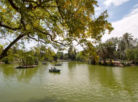 views from beautiful citadel park parc de la ciutadella located barcelona spain